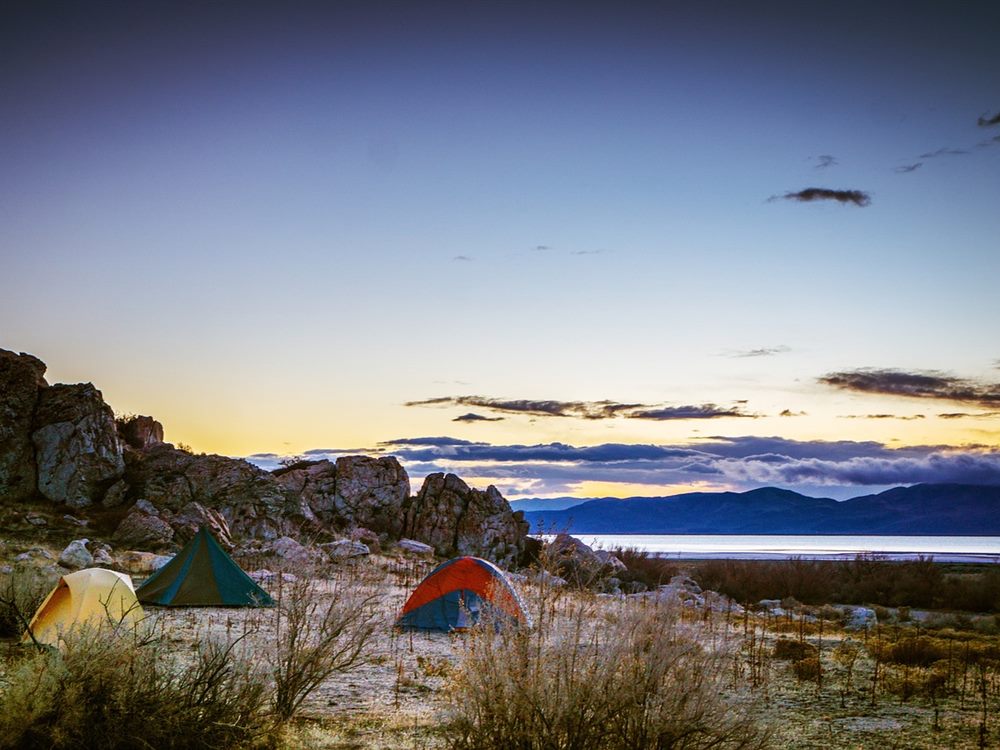 Desert Camp Evening